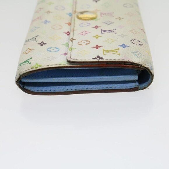 LOUIS VUITTON Multicolor Portefeuille Sarah Long Wallet White - Picture 3 of 12
